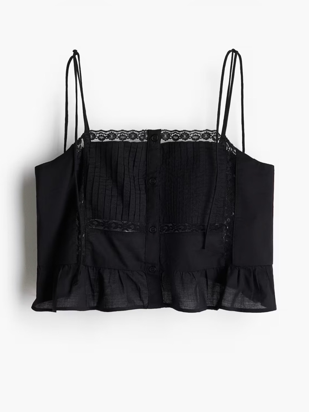 Flounce-trimmed Camisole Top